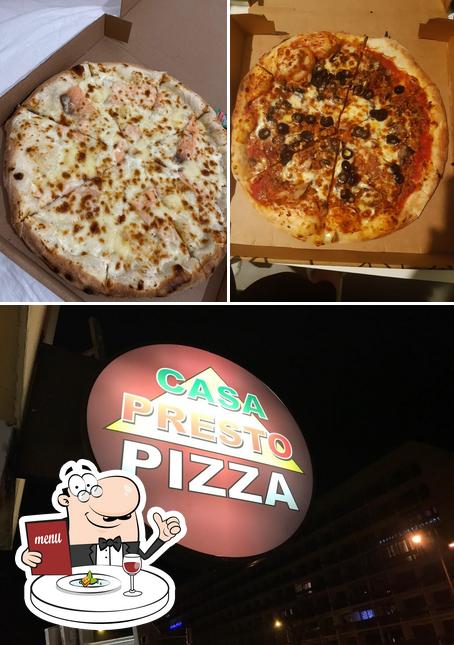 Vérifiez la photo indiquant la nourriture et extérieur concernant Pizza Casa Presto