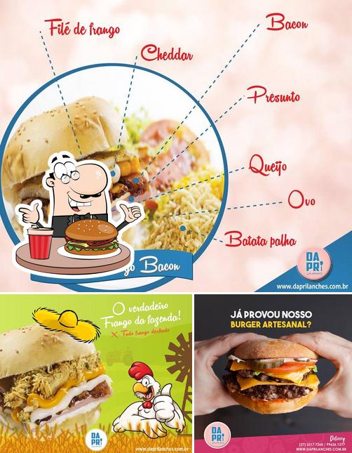 Os hambúrgueres do DaPri Lanches - Maria Ortiz irão satisfazer diferentes gostos