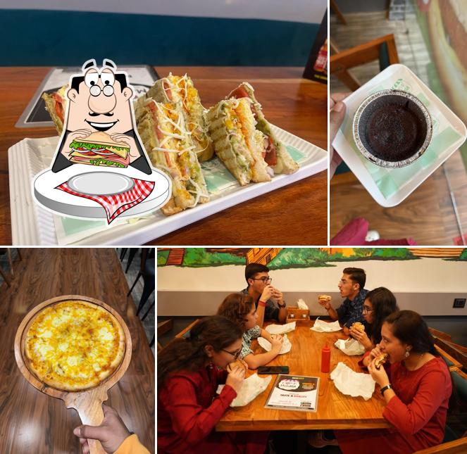 Club sandwich at Food Mohalla Ahmedabad