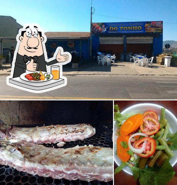 Las imágenes de comida y exterior en Restaurante e Espetinho do Tonho