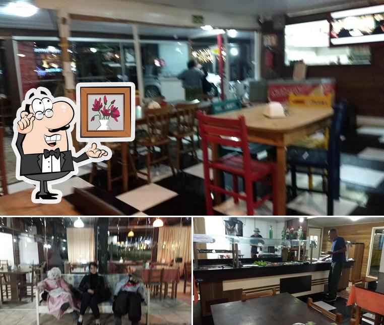 Sente em uma das mesas no Restaurante da Vovó - Canela RS