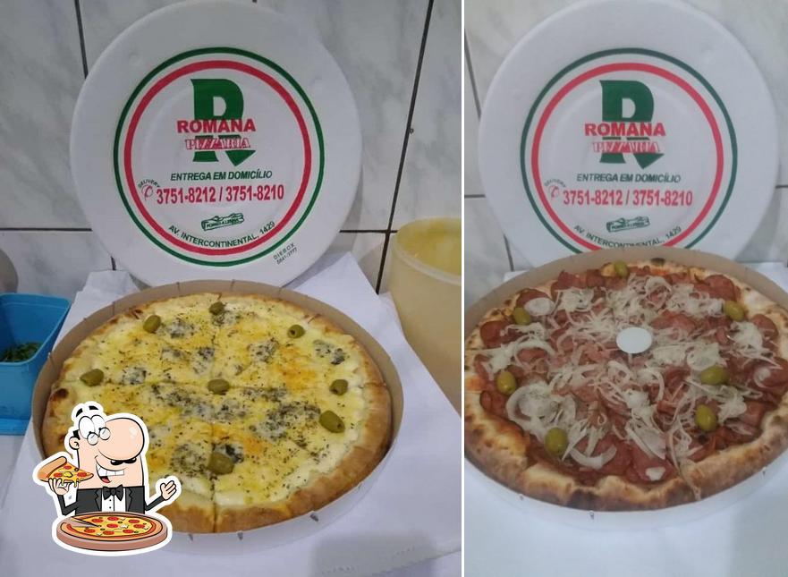 Experimente pizza no Romana Pizzaria