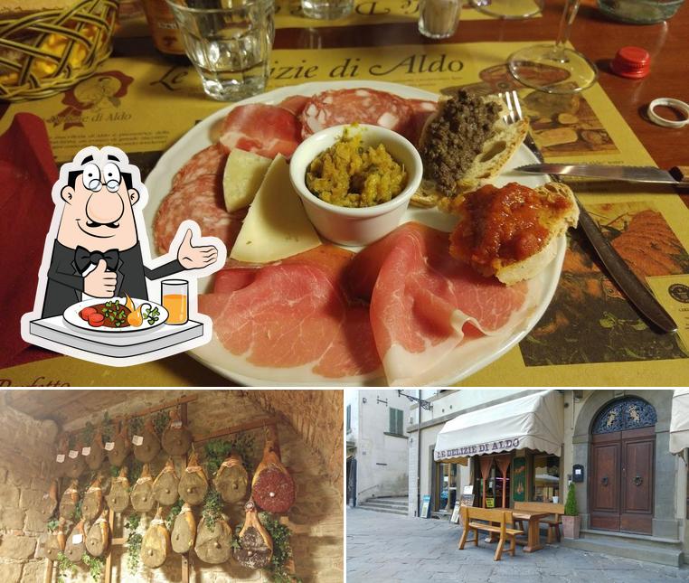 La cibo e interni del ristorante