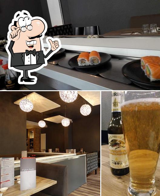 Voici la photo indiquant la intérieur et bière sur Fujiya Sushi I Buffet à volonté