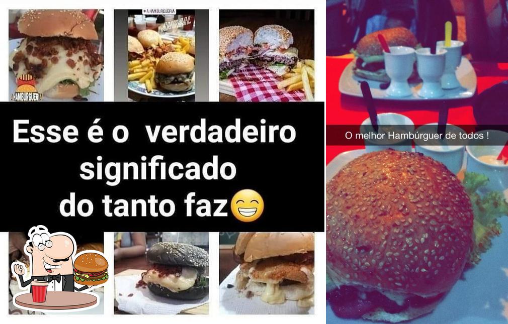 Consiga um hambúrguer no Hamburgueria