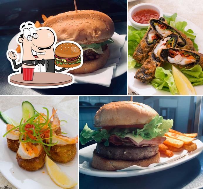 Try out a burger at Harbourside Cafe By Amomahotels.com