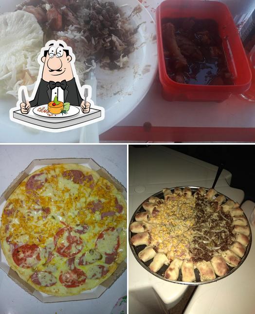 Comida em Pizzaria 'Entre Amigos'