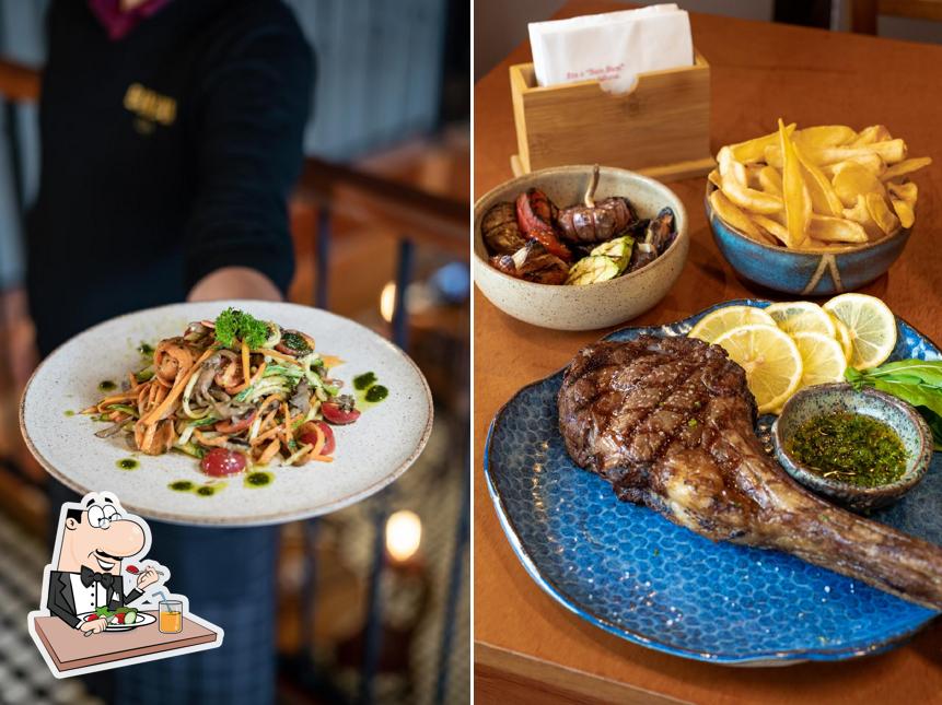 Platos en Bam Bam Café