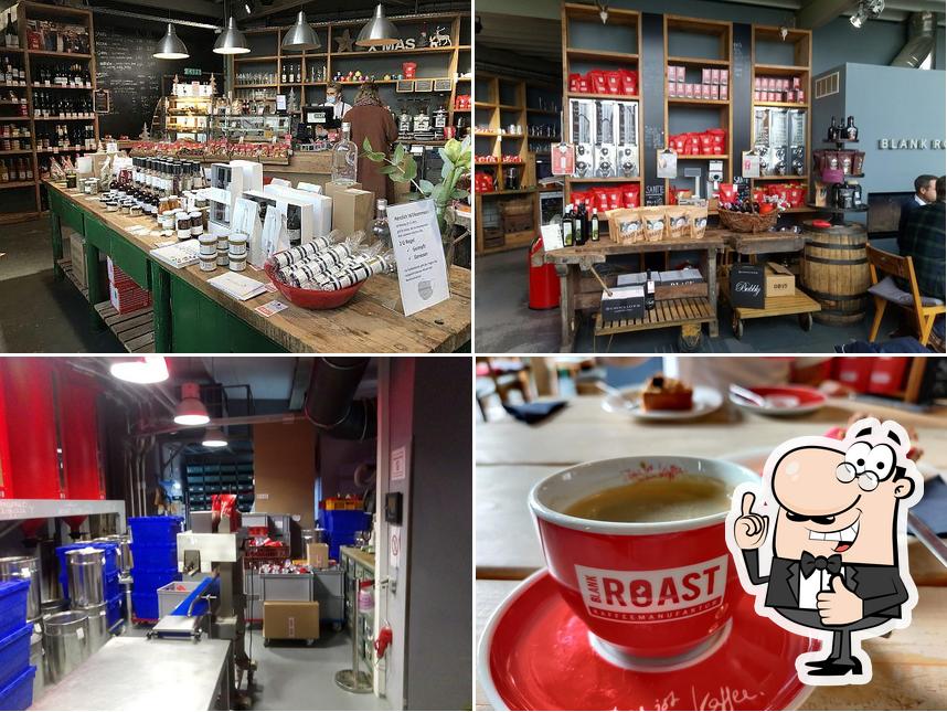 See the pic of Blank Roast coffee factory