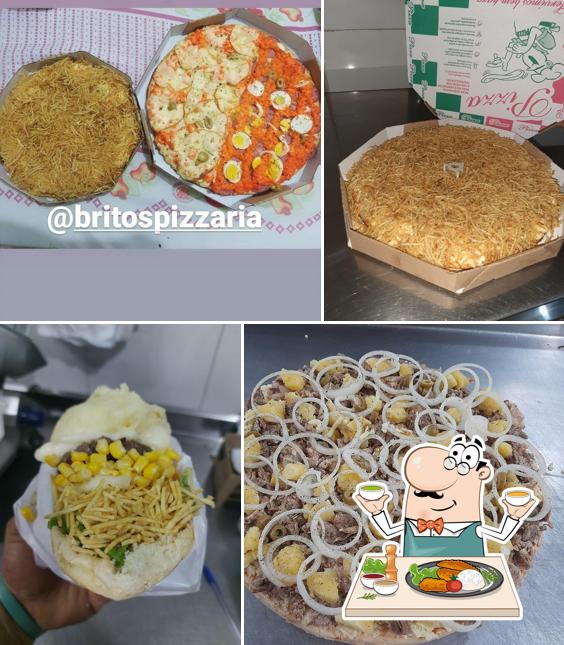 Platos en Brito's Pizzaria