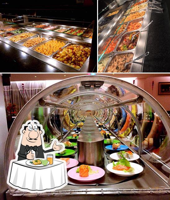 Essen im Sushi Wok china restorante