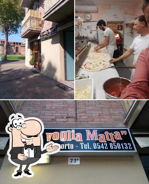 Here's a picture of Pizzeria La Voglia Matta