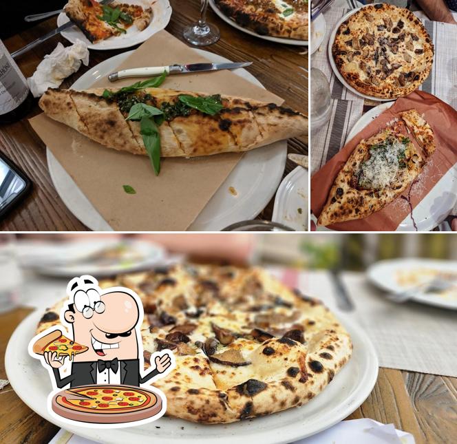 Pick pizza at Stina Pizzeria BYOB