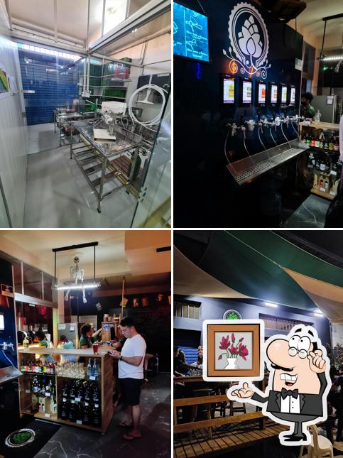 O interior do Cervejaria BeBrum