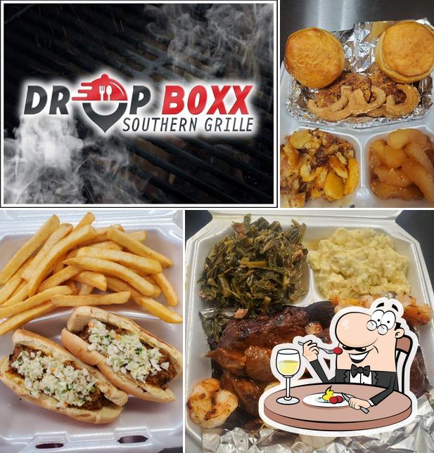 Food at Drop Boxx Southern Grille