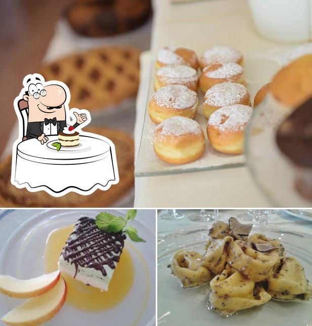 Hotel Umbria serve un'ampia varietà di dolci