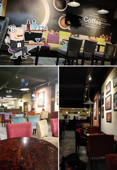 The interior of Coasters- The Coffee Club & Fast Food Hub