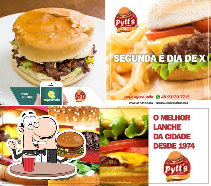 Pide una hamburguesa en Pytt's Lanches