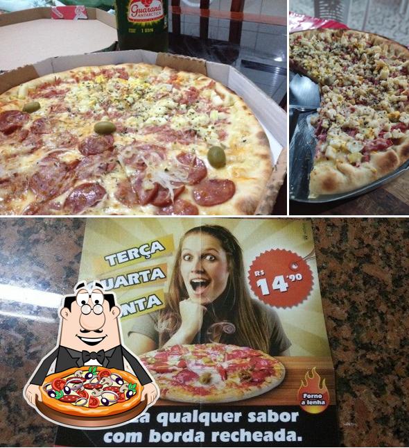 Peça diversos variedades de pizza