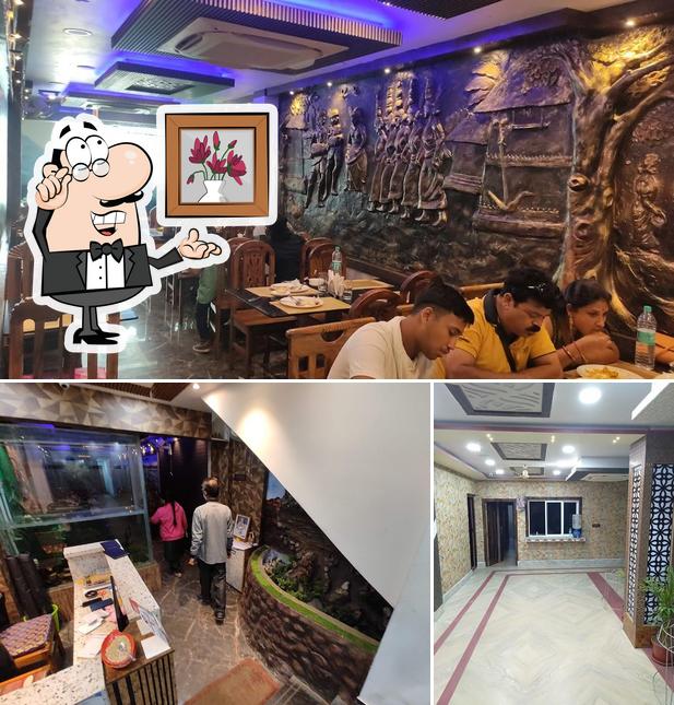 The interior of Dhanilanka Multi Cuisine Restaurant