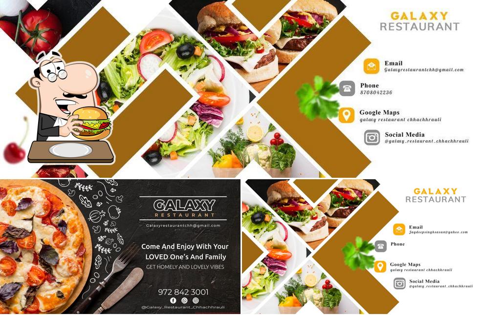 Try out a burger at GALAXY Restaurant