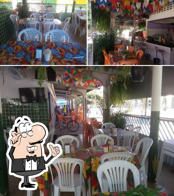 O interior do Churrascaria Palheta