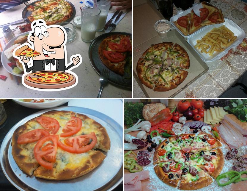 Kostet eine Pizza bei Пицария Ностос