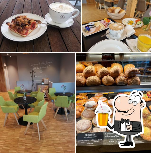 Enjoy a drink at Schwälmer bread shop and cafe