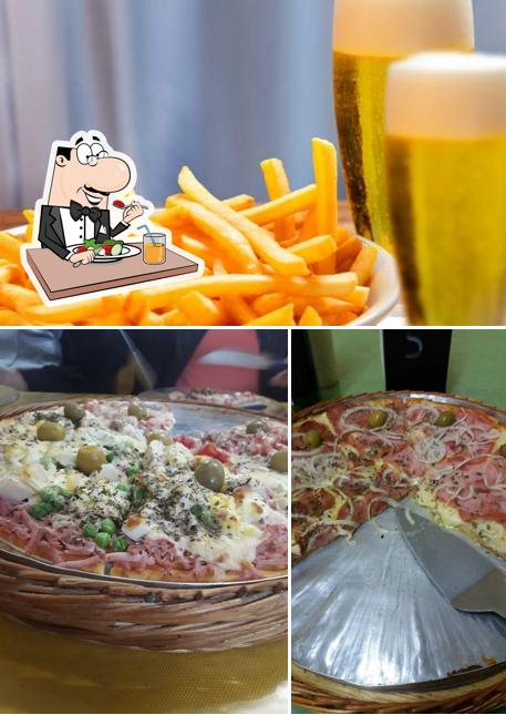 Platos en Imperio da Pizza