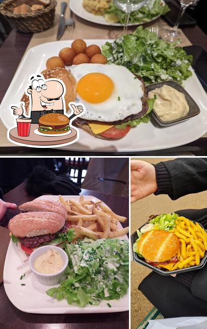 Get a burger at Chazelles Café