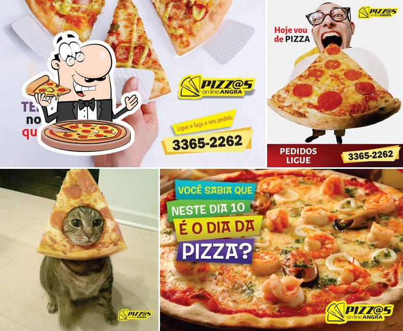 Escolha pizza no Pizzas Online Angra