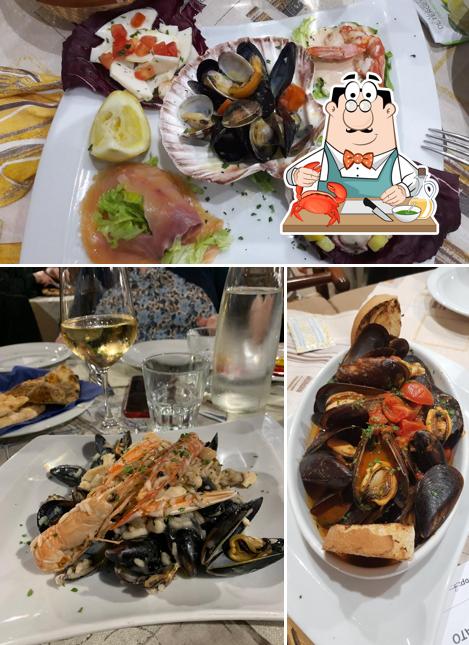 Gli ospiti di Ristorante Pizzeria Le Volpi possono godersi vari pasti di mare