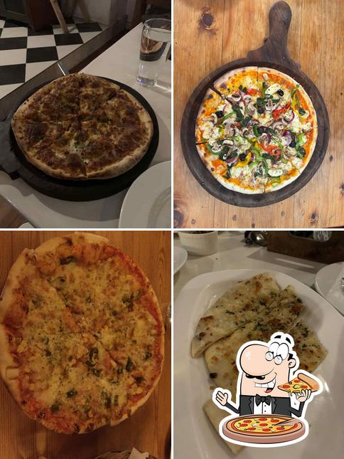 Try out pizza at The Johnsons Hotel Cafe & Bar