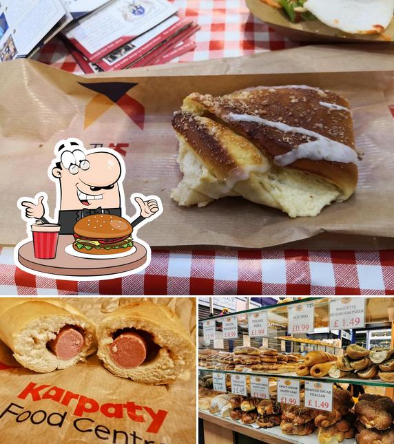 Try out a burger at Karpaty Bakery, Kirkgate Market