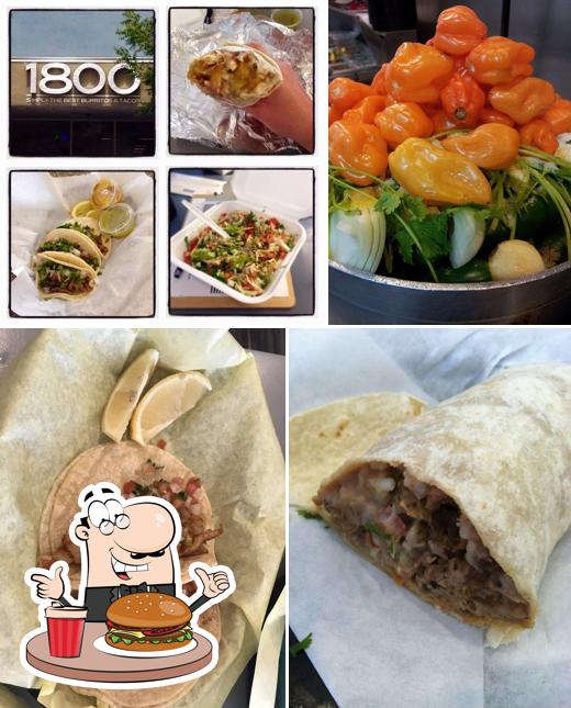Order a burger at 1800 Simply the Best Burritos and Tacos
