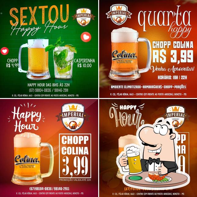 Você pode tomar um copo de cerveja leve ou escura