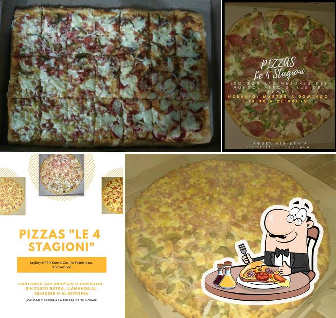 Pick pizza at Pizzas "Le 4 Stagioni"