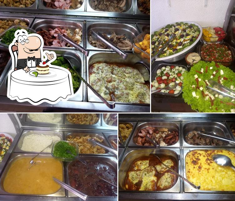 Marmitaria e Restaurante Sabor de Casa provê uma variedade de sobremesas