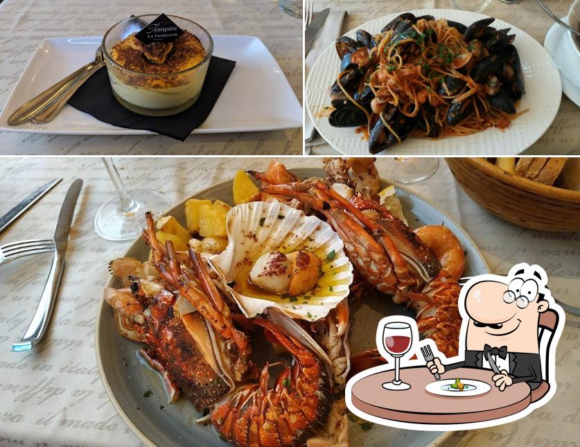 Scampi al Ristorante Tempini