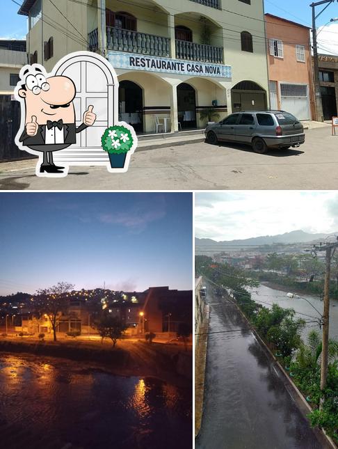 O exterior do Restaurante, Pousada e Salão de Eventos Casa Nova