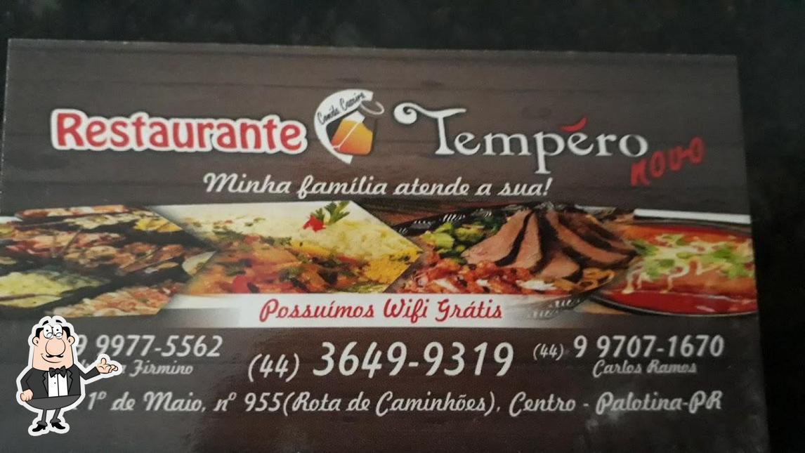 O interior do Restaurante Tempero Novo