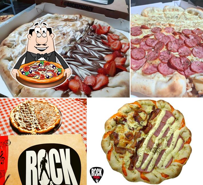 Escolha diferentes variedades de pizza