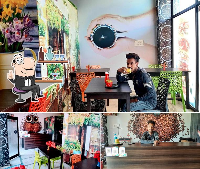 Take a seat at one of the tables at CAFE COFFEE TREAT