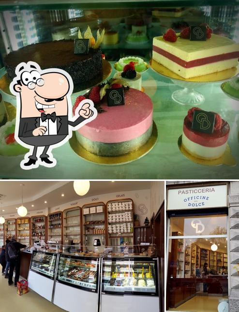 La immagine di interni e cibo da Officine Del Dolce - Pasticceria gluten free e Gelateria