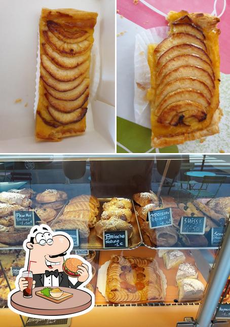 Commandez un hamburger à Boulangerie Pâtisserie Le Croûton Doré