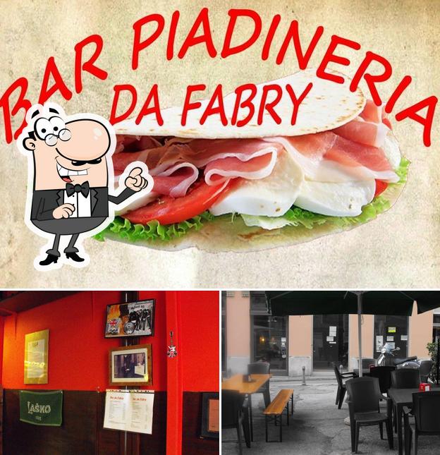 Dai un’occhiata alla immagine che mostra la interni e la carne di Bar Piadineria Da Fabry