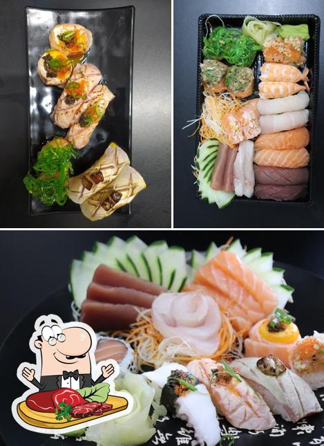 Escolha refeições de carne no SK Sushi