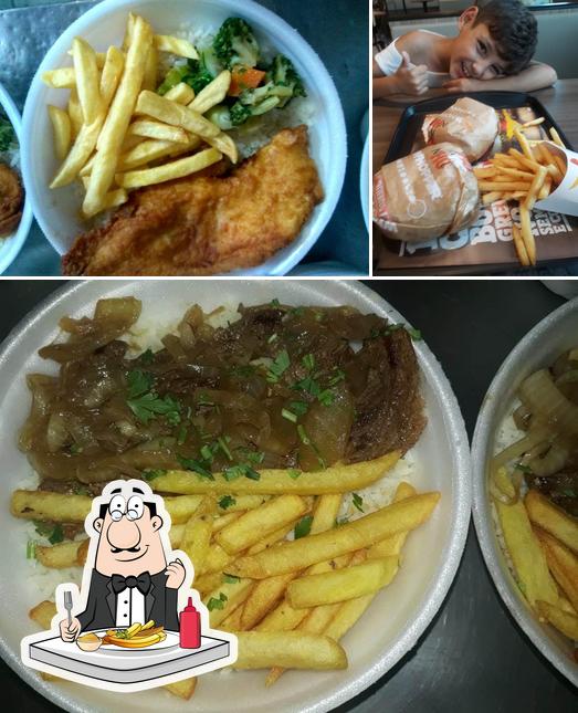 Prove fritas no Churrascaria Sabor do Dia Jd Pinheirinho Embu das Artes