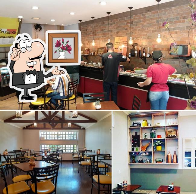 O interior do Restaurante e Bar do Bugre