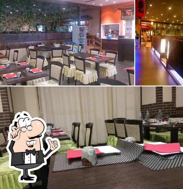 Ristorante Oriente se distingue par sa intérieur et comptoir de bar